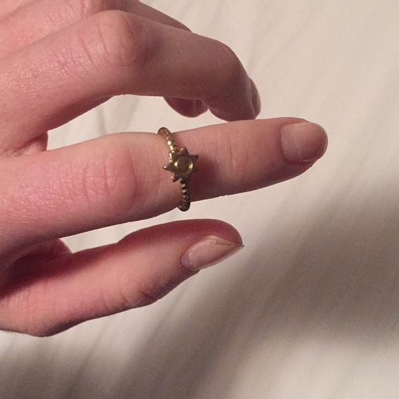 gold sun midi ring - Picture 2 of 3